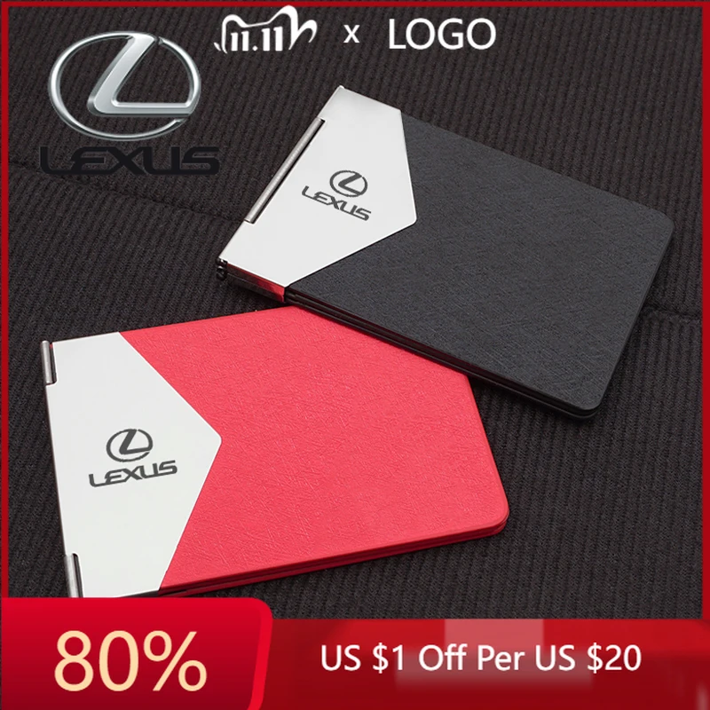 

2026 Hot Interior Stickers Car Driver License Bag Leather Credit Card Holder Cover For Lexus RX330 IS250 Ct200h ES300h RX350 IS3