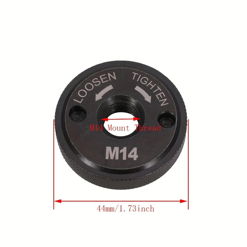 M14 14mm Angle Grinder Quick Release Self-Locking Grinder Pressing Plate Flange Nut Power Chuck Easy Installation Standard Size