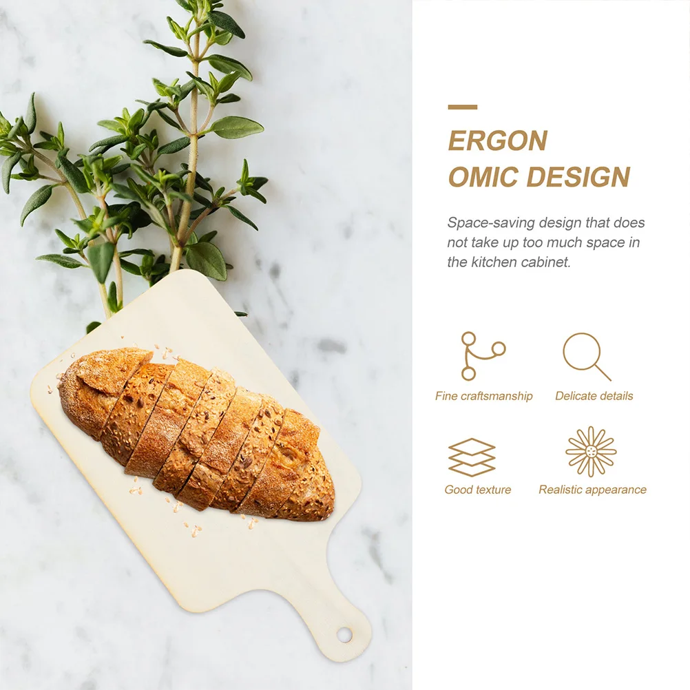 

5pcs Wooden Bread Diy Mini Cutting Boards For Kids Craft Unfinished Boards Home Decoration Cup Mat Photo Prop Household Smooth