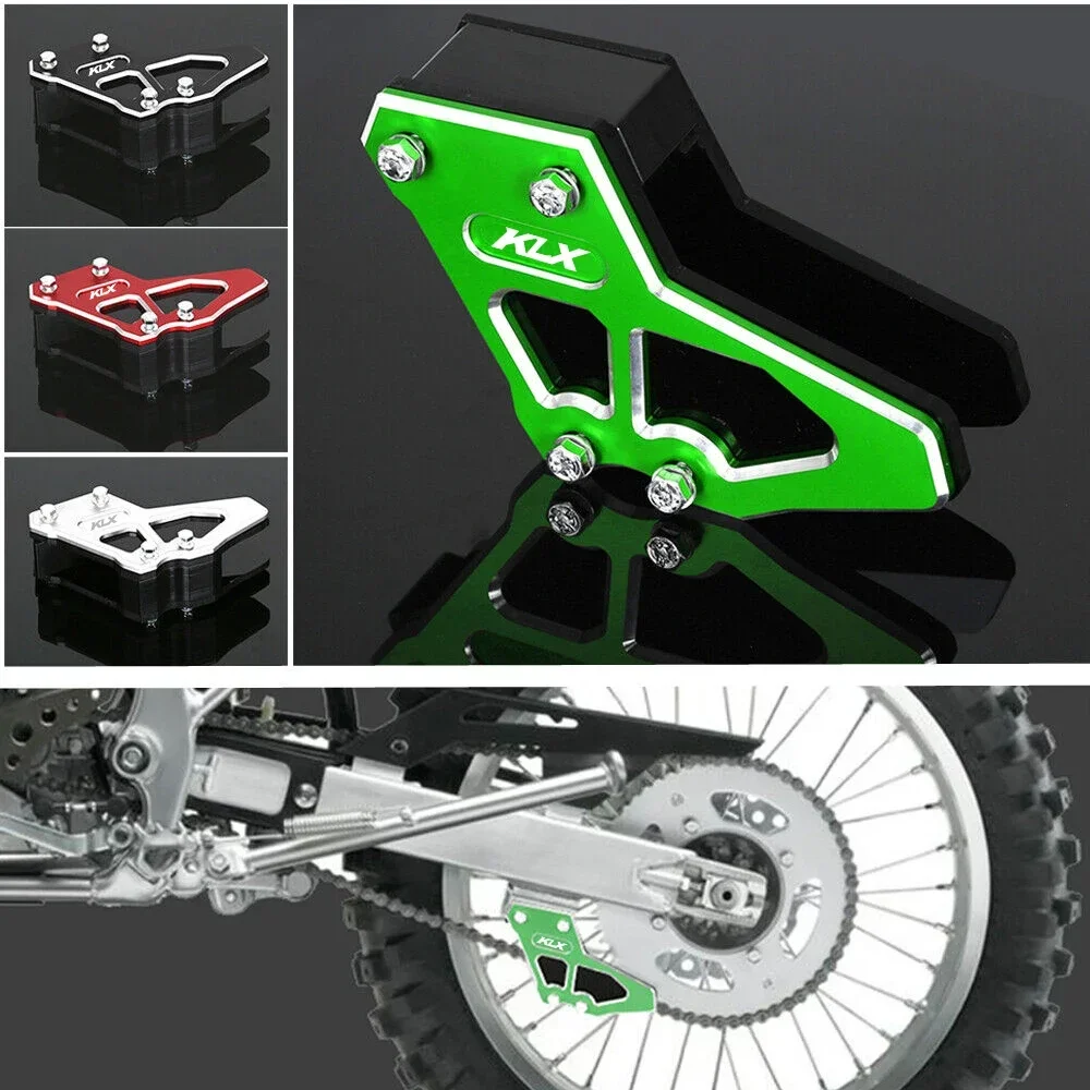 KLX LOGO Motorcycle Left Chain Guide Case Guard Saver  For KAWASAKI KLX230 KLX230SM 2020-2023 KLX 230 230SM Parts Accessories