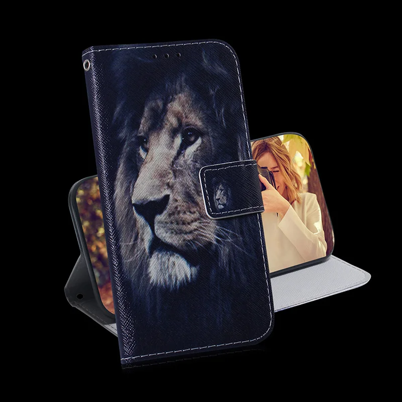 Painted Flip Leather Magnetic Case For Samsung Galaxy S25 Edge S25 s20 Ultra S25 S10 PLUS Lite S10E S9 S8 S7 Edge S6 Phone Cover