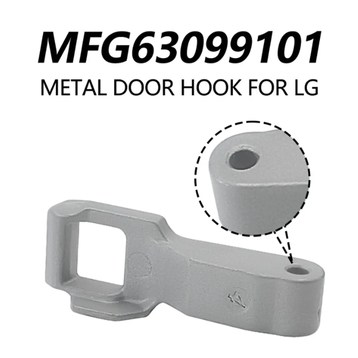 3 uds MFG63099101 cerradura de puerta de lavadora para carga frontal Elite lavadora gancho de puerta reemplazo de casillero