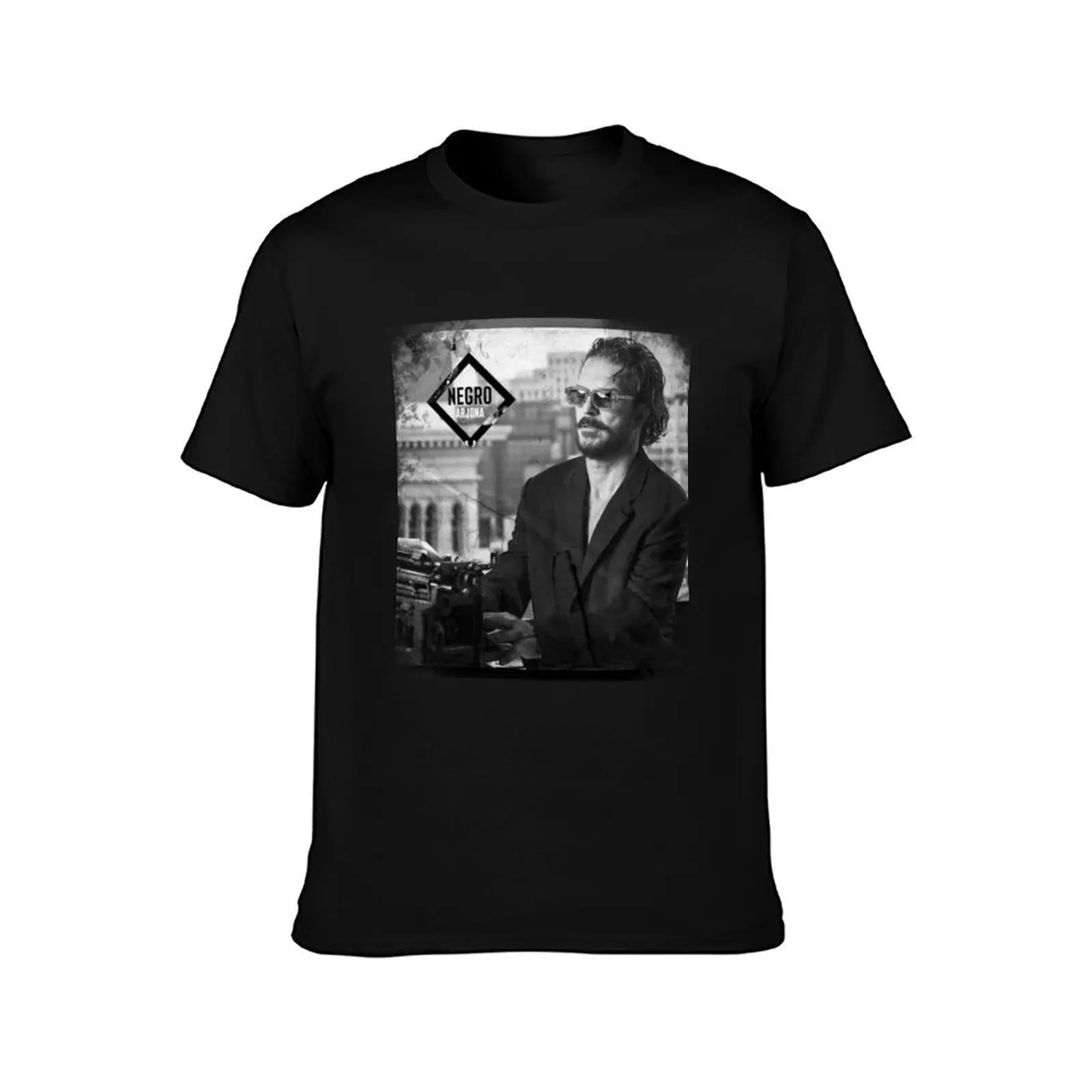 Arjona Negro T-Shirt, Summer Casual Cotton Tee, Oversized Streetwear Tops, Vintage Graphic Print, Loose Fit Short Sleeve
