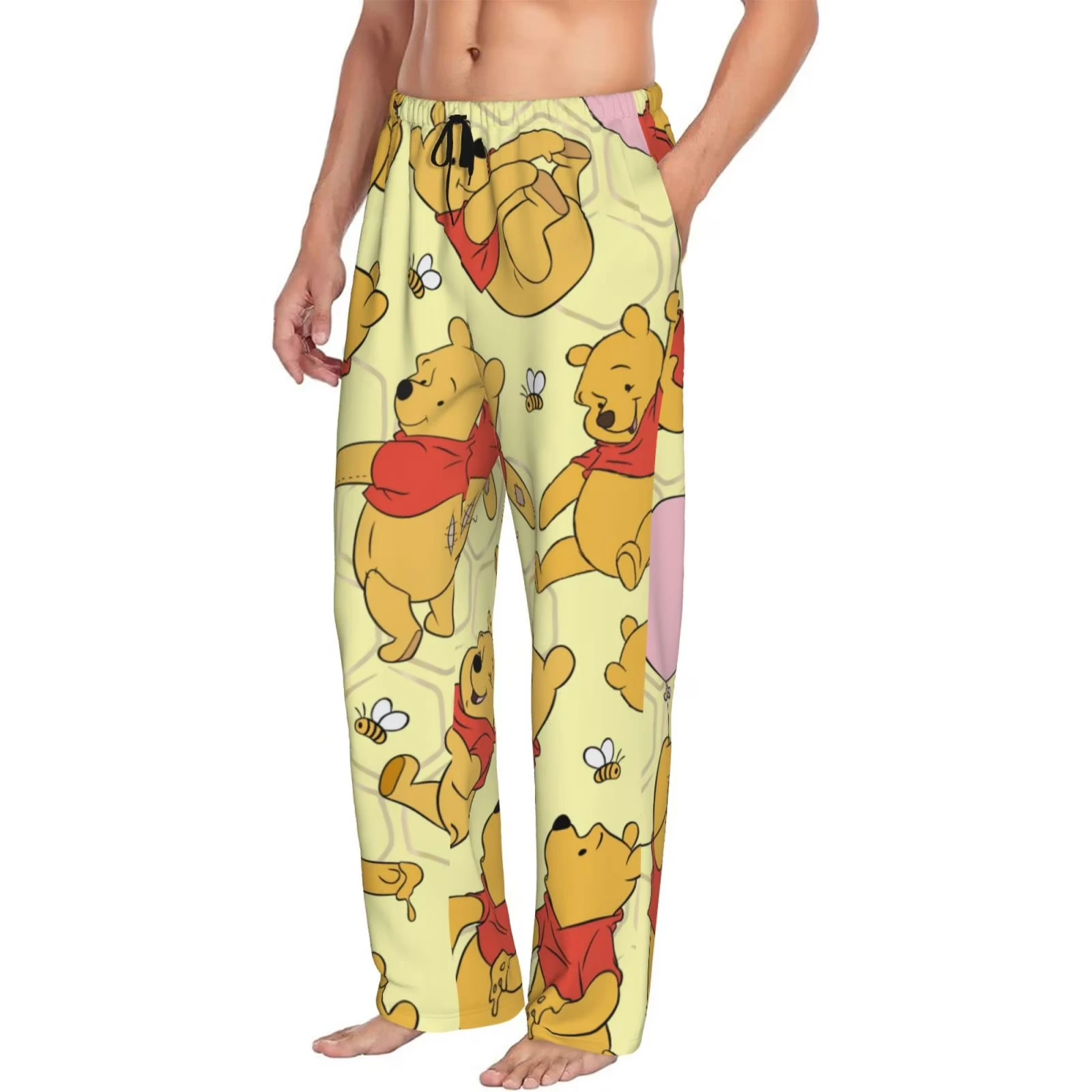 

Пижамные штаны Винни-Пух для детей/взрослых, пижамные штаны для отдыха, новый стиль 2026, 3D-печать, очень широкие брюки Y2K