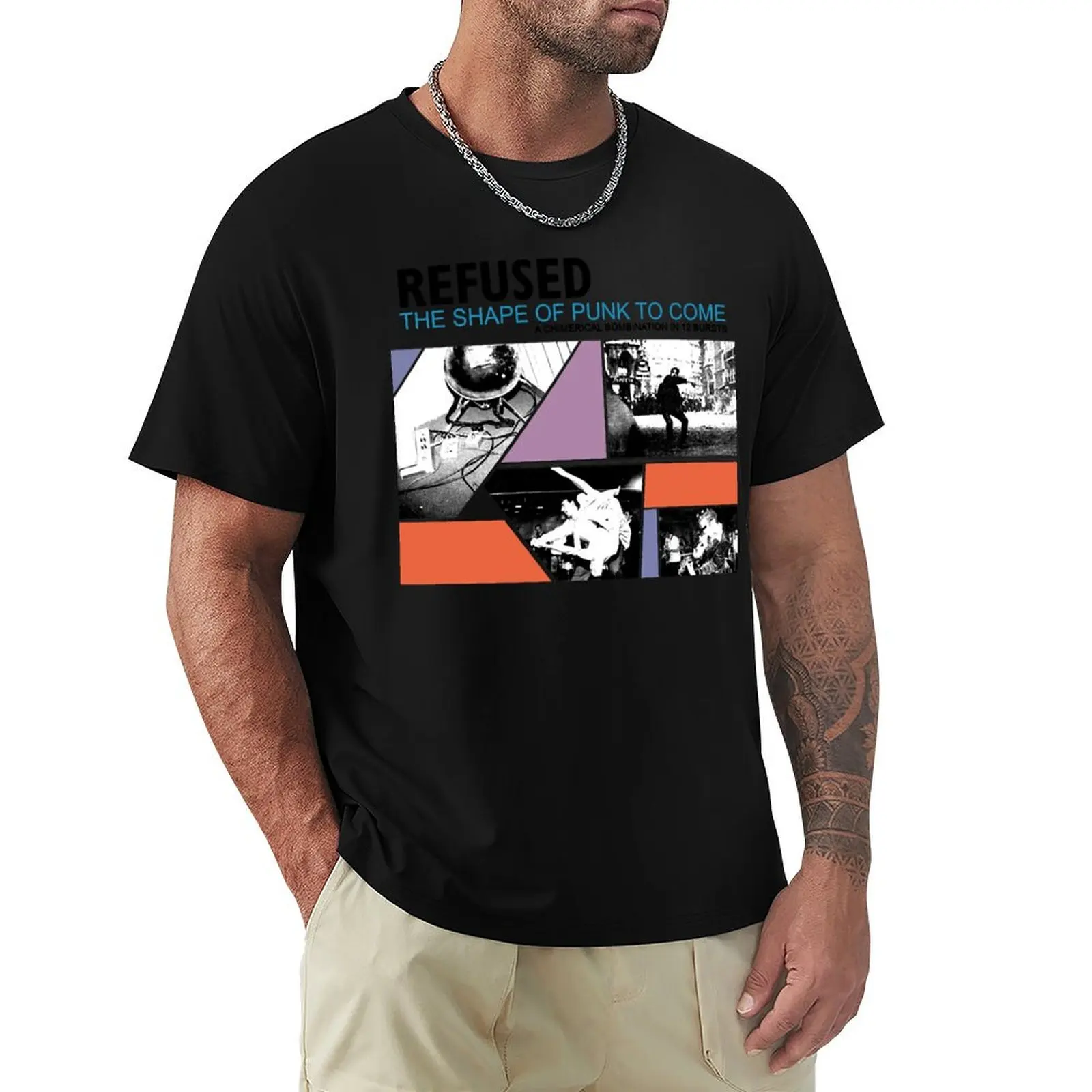 Refused 12 Bursts T-Shirt Sweat Absorbing Sports Tee Shirt