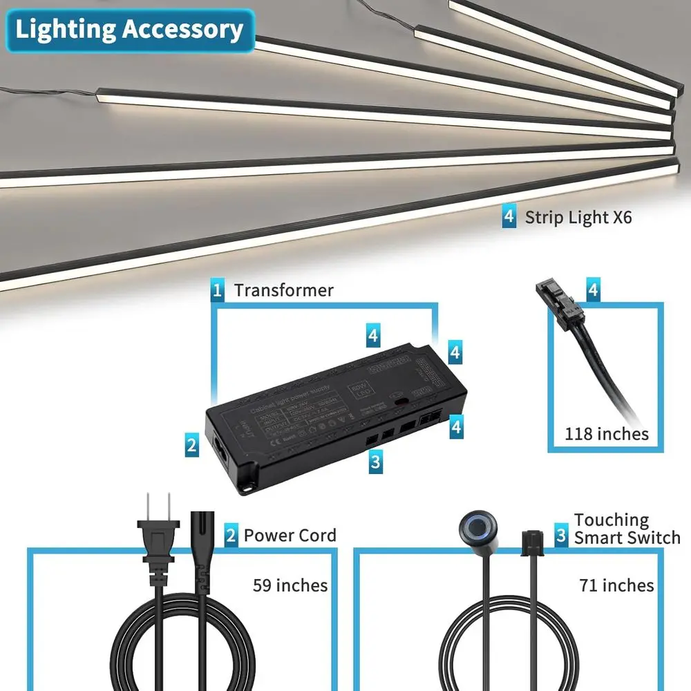 LED Lighting Kit Under Cabinet