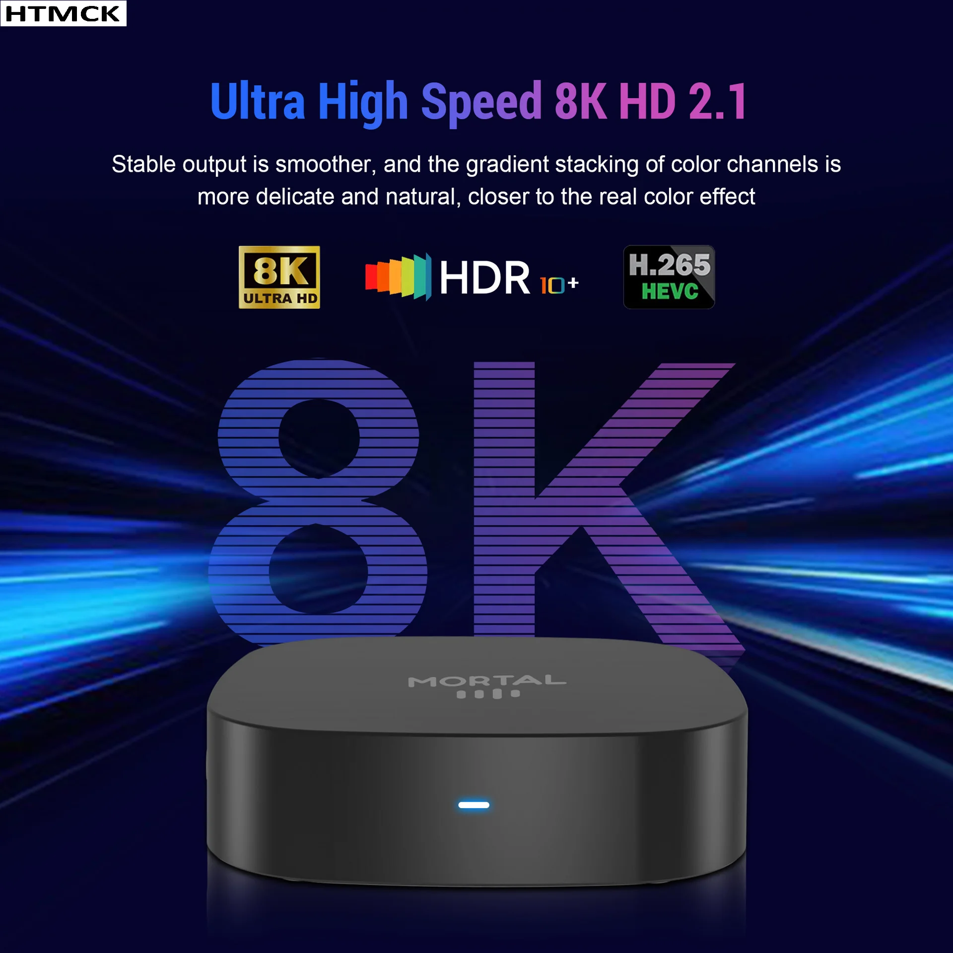 HTMCK 2026, 새로운 RK3518 스마트 TV 박스, Wi-Fi 6, 블루투스 5.4, 듀얼 UI, 8K 울트라 HD 스트리밍 미디어 플레이어