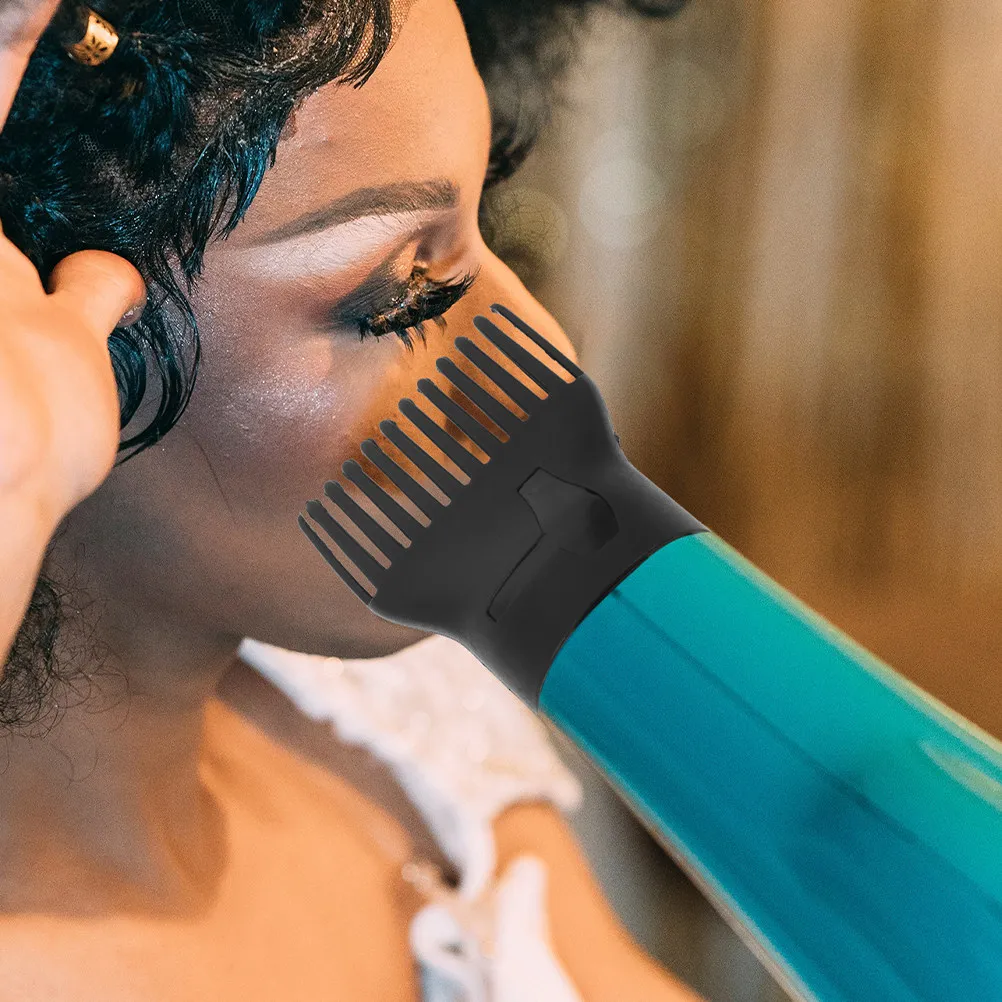 5Pcs Salon-Grade Hair Dryer Comb Nozzle Attachment High-Temperature Resistant for Straightening Detangling Volume Styling Home