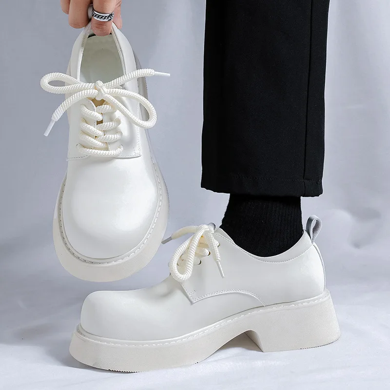 Men\'s Elevated thick high quality Dress Shoes gentleman Office Formal Shoes for Male Wedding Party Casual fashion Comfortable
