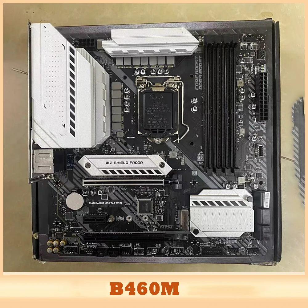 For MSI MAG B460M MORTAR WIFI Motherboard 128GB M.2 HDMI LGA 1200 DDR4 Micro ATX B460 Mainboard