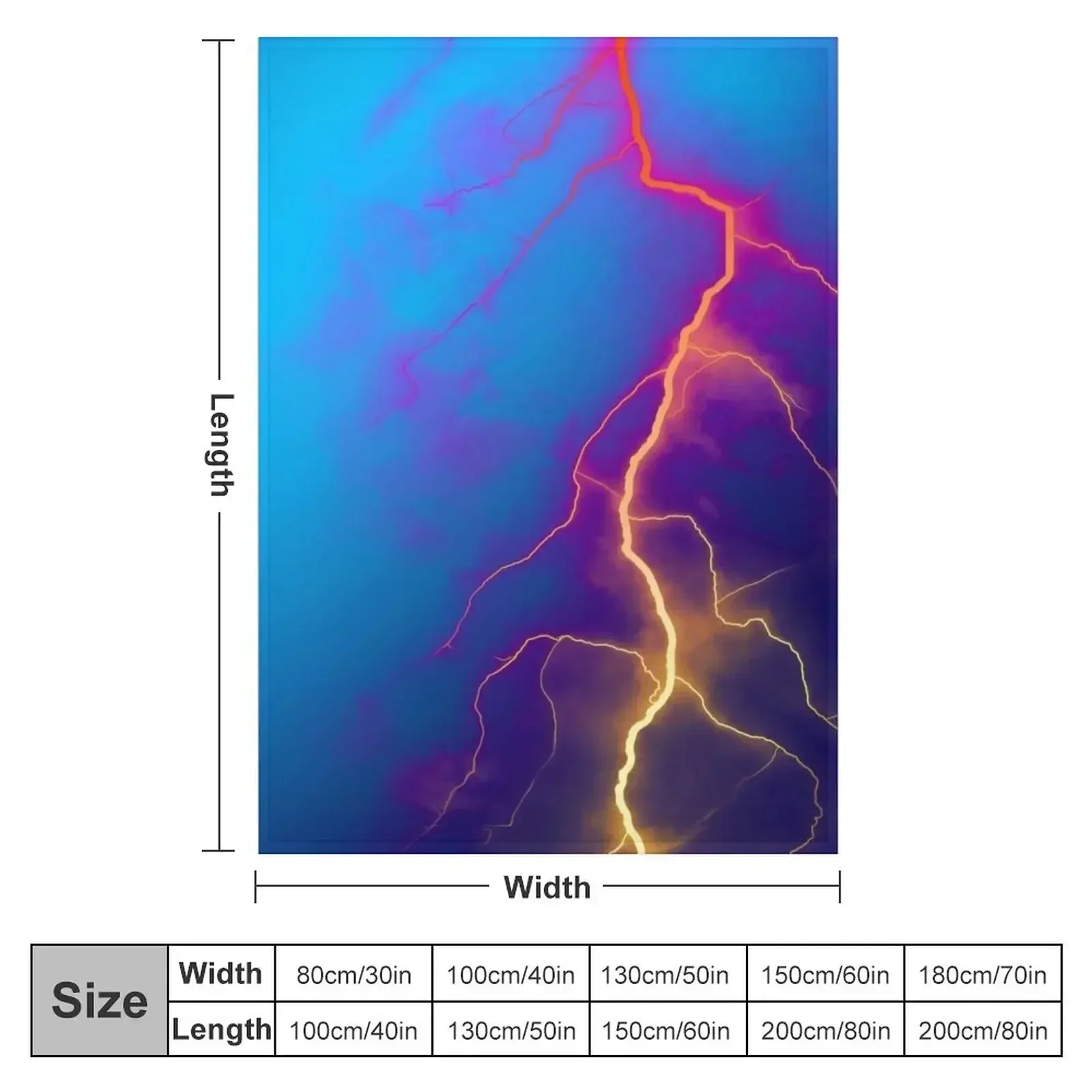 Lightning strike background Throw Blanket Decorative Beds Thermals For Travel Blankets