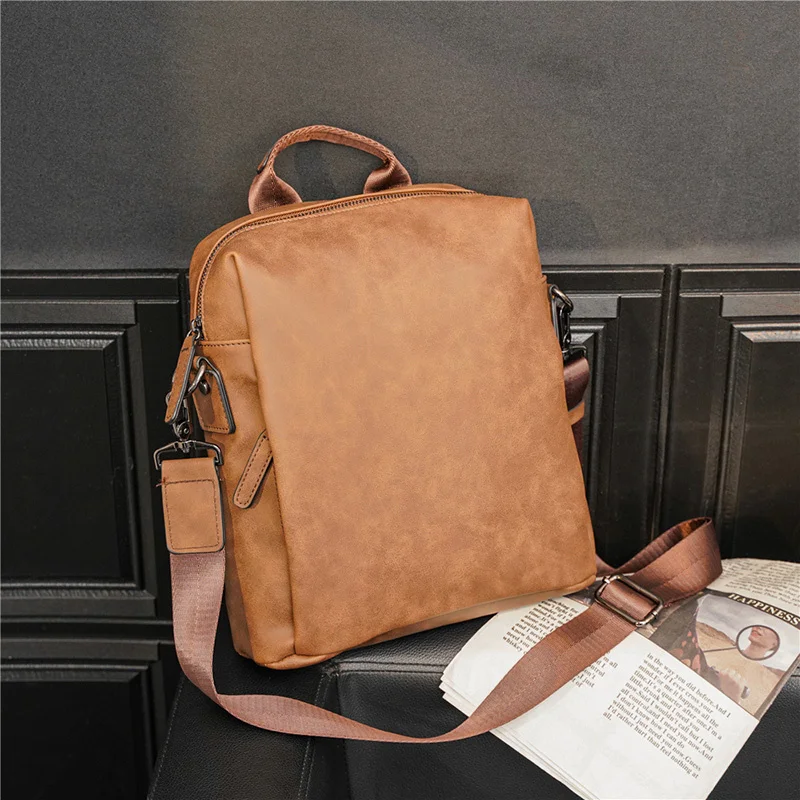 High Quality Leather Shoulder Bags For Men 2024 New Business Briefcase Fashion Men's Crossbody Messenger Bag Casual Travel