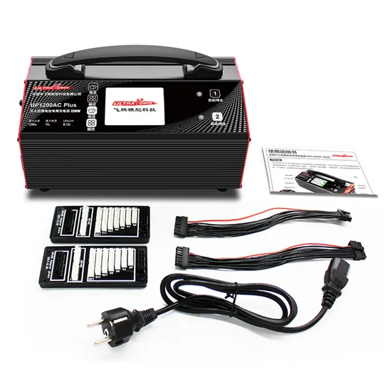 Ultra Power UP1200AC PLUS 2X600W 15A 6-12S Battery Balance Charger For UAV Drones