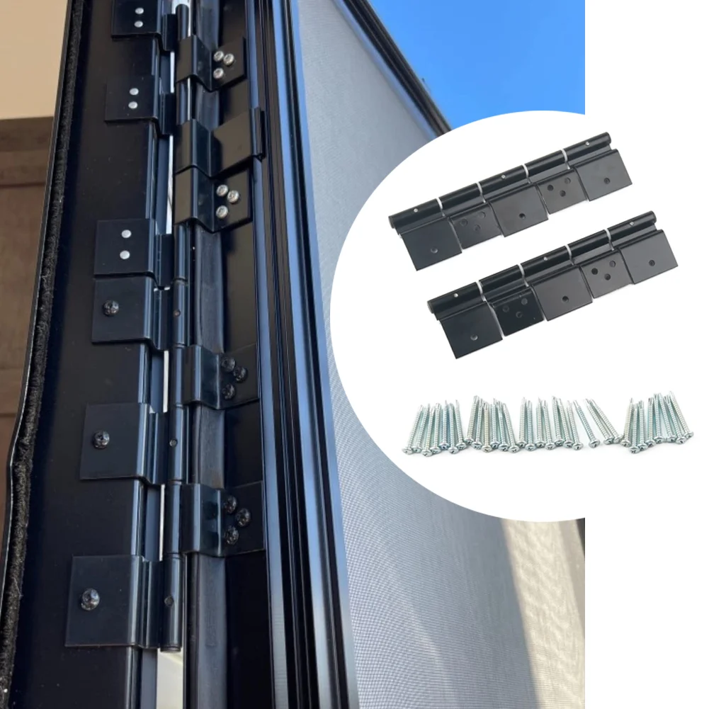 5th Wheel Door Hinge RV Entry Door Hinge RV Door Repair Aluminum Alloy Easy Installation Wide Fit For 5th Wheel