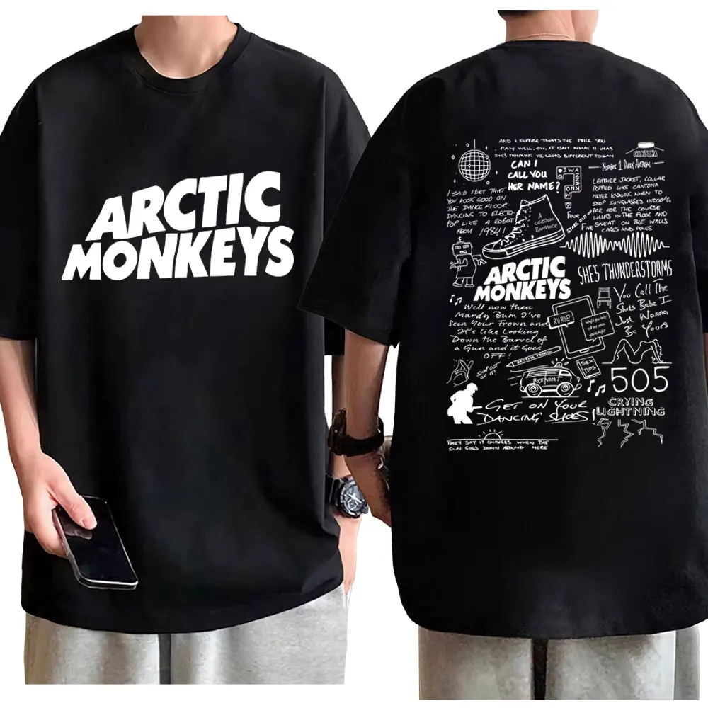 

Arctic Monkeys Limited Edition Design Graphic T Shirts Men Women Harajuku Rock Oversized T-shirts Fashion Trend Vintage T-shirt