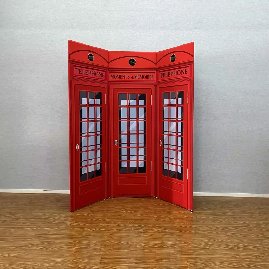 Vintage telephone booth reCALL Semi Enclosure Kit (3-Panel Magnetic Frames) London phone booth