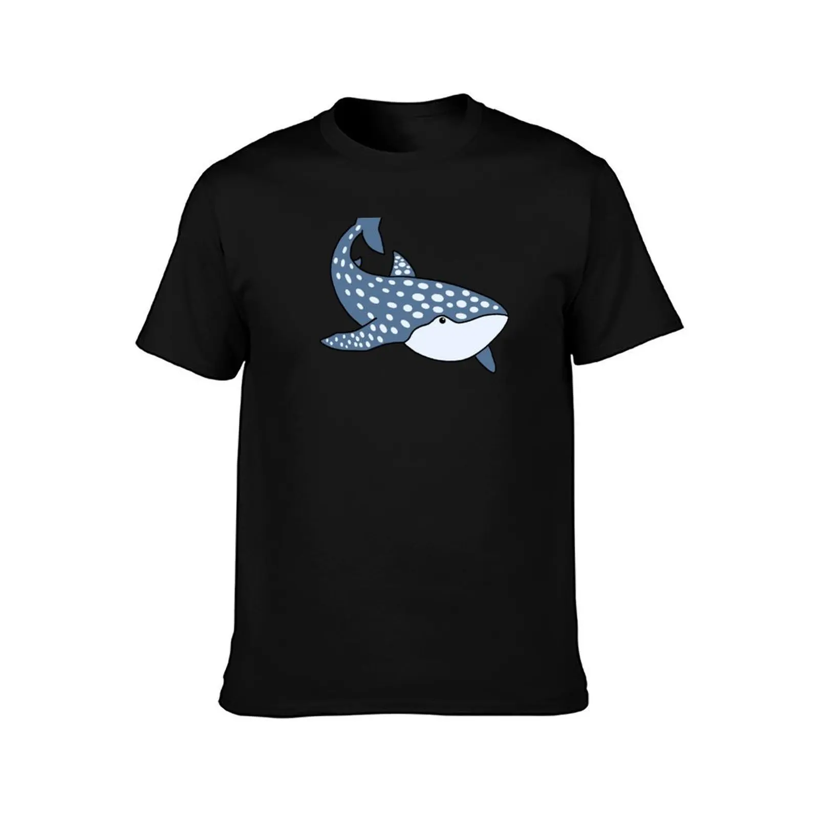 Winny the Happy Whale Shark T-Shirt Daily Wear Plain Short Sleeve Shirt T-Shirt