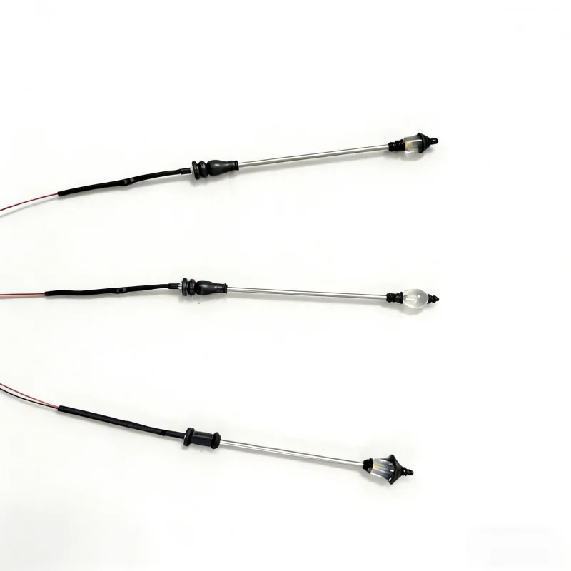 1pcs 3V-12V Dual Color Mini Street Lamp Model Warm White Light Sand Table Micro Landscape Scene Decoration DIY Diorama Material
