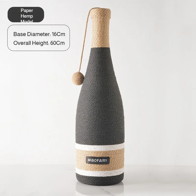 Tirador para gatos con forma de botella de vino