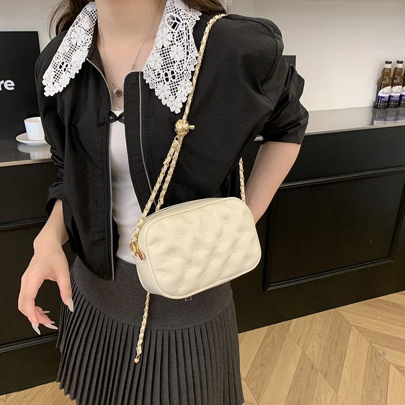 

Luxury Leather Crossbody Bag For Women Designer Shoulder Handbag Elegant Tote Purse Ladies Brand