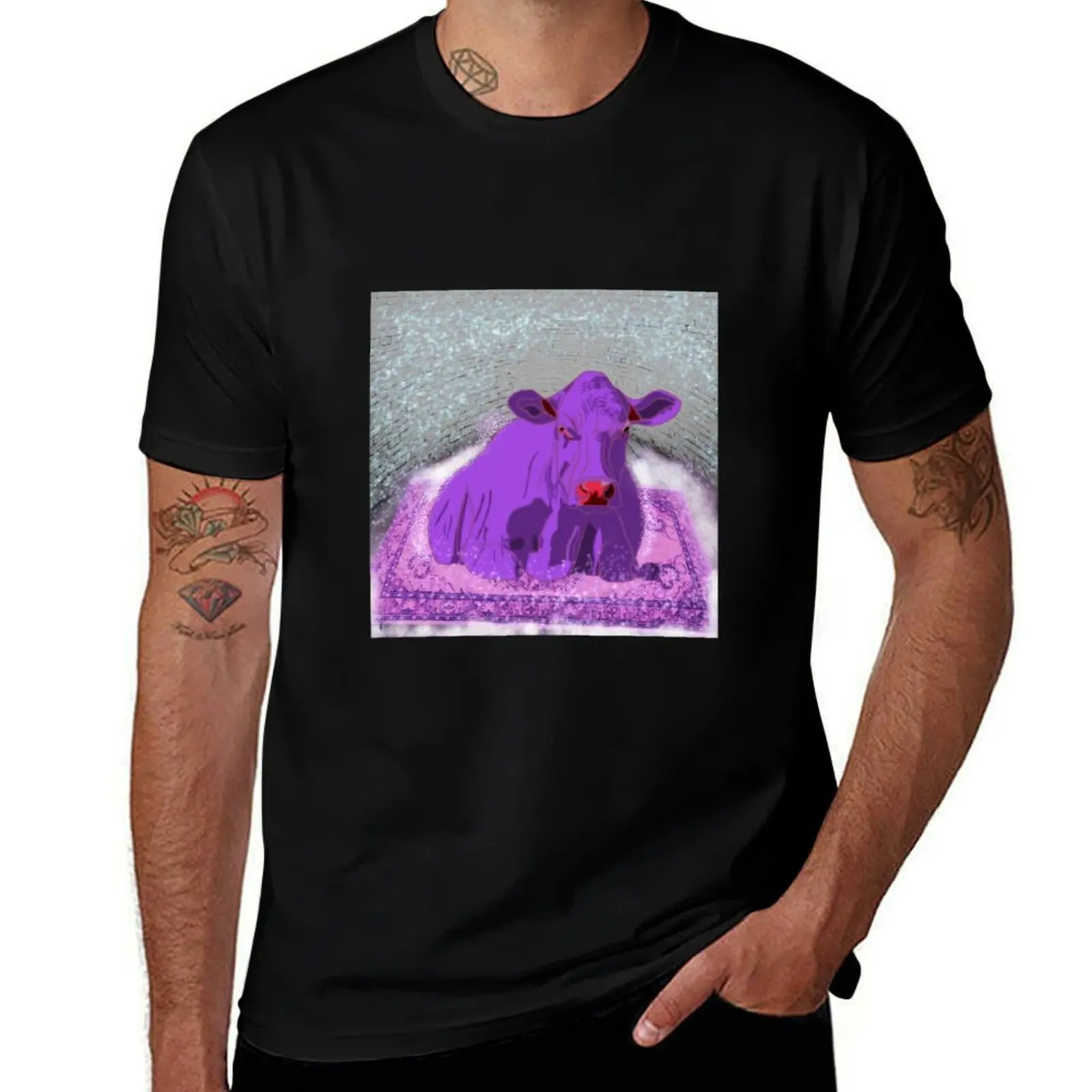 

The Cow T-Shirt cotton t shirt man man t shirt heavy cotton T-Shirt