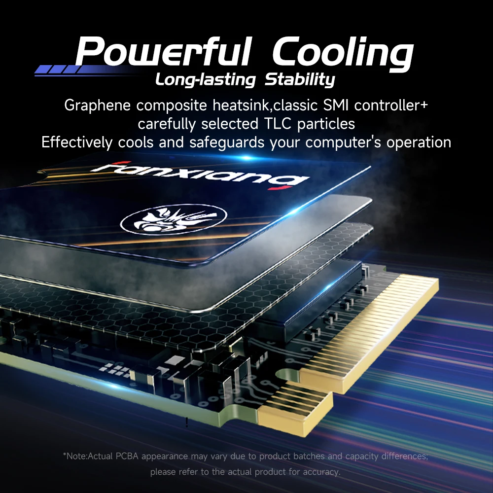 Fanxiang S730 M.2 2230 SSD 7300 ميجابايت/ثانية 500 جيجابايت/1 تيرا بايت M.2 NVMe PCIe 4.0 SSD القرص الصلب محرك الحالة الصلبة الداخلي لأجهزة الكمبيوتر المحمول على سطح البخار