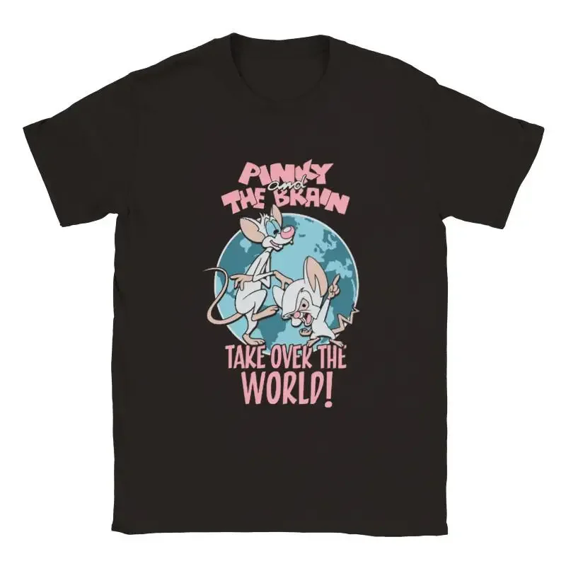 Pinky and The Brain funny cartoon t shirt comic take over the world tee shirt