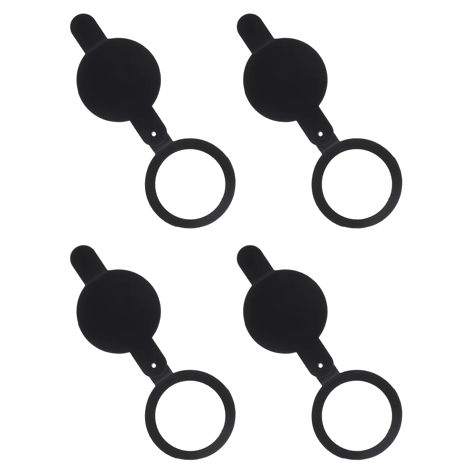 

4pcs Cat Eye Back Cover Anti-peeping Copper View Covers Door Peephole Replacement Home Office Security Viewer