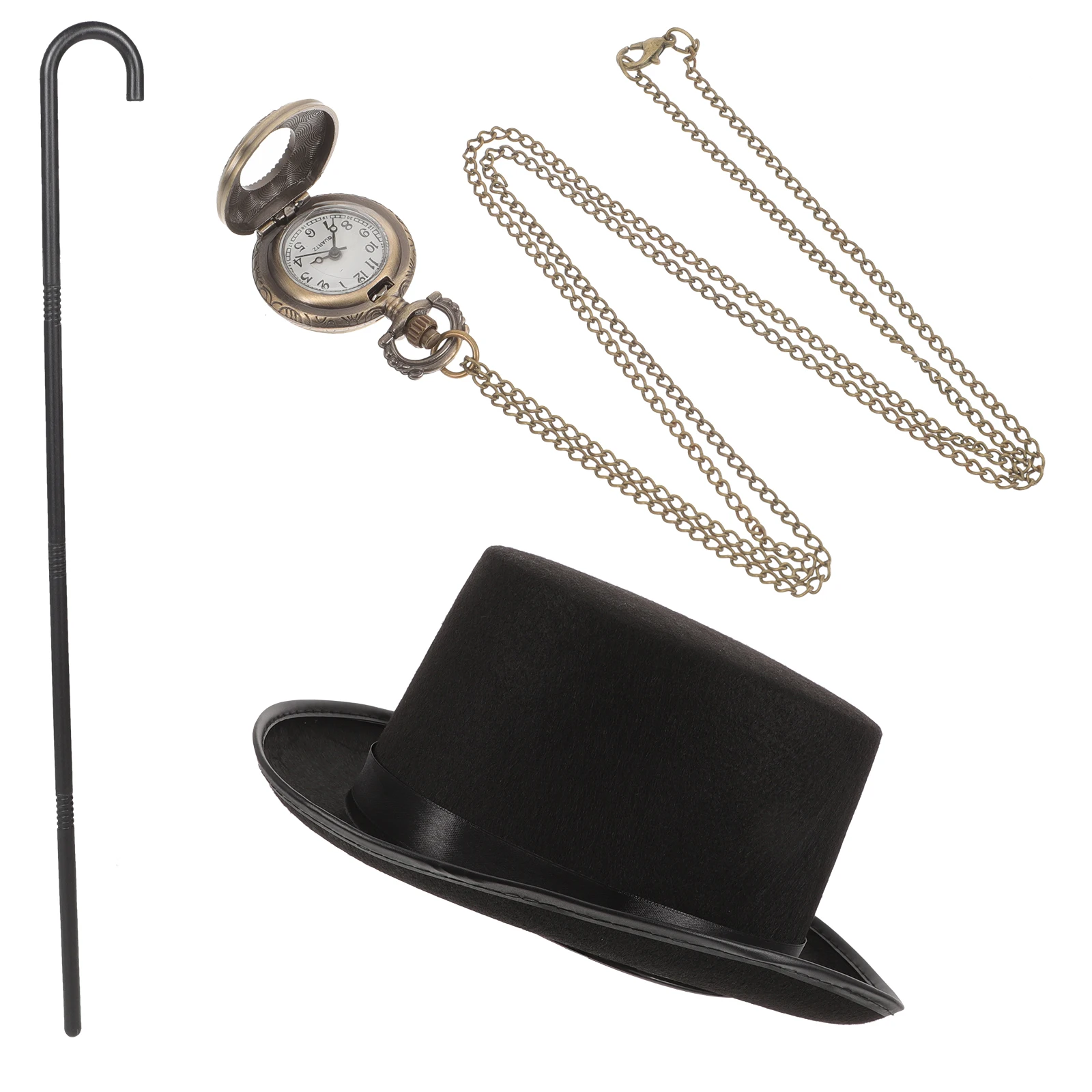 

Detective Hat Set Style High Hat Suit Cosplay Props Party Supplies Performance Kit Mystery Costumes