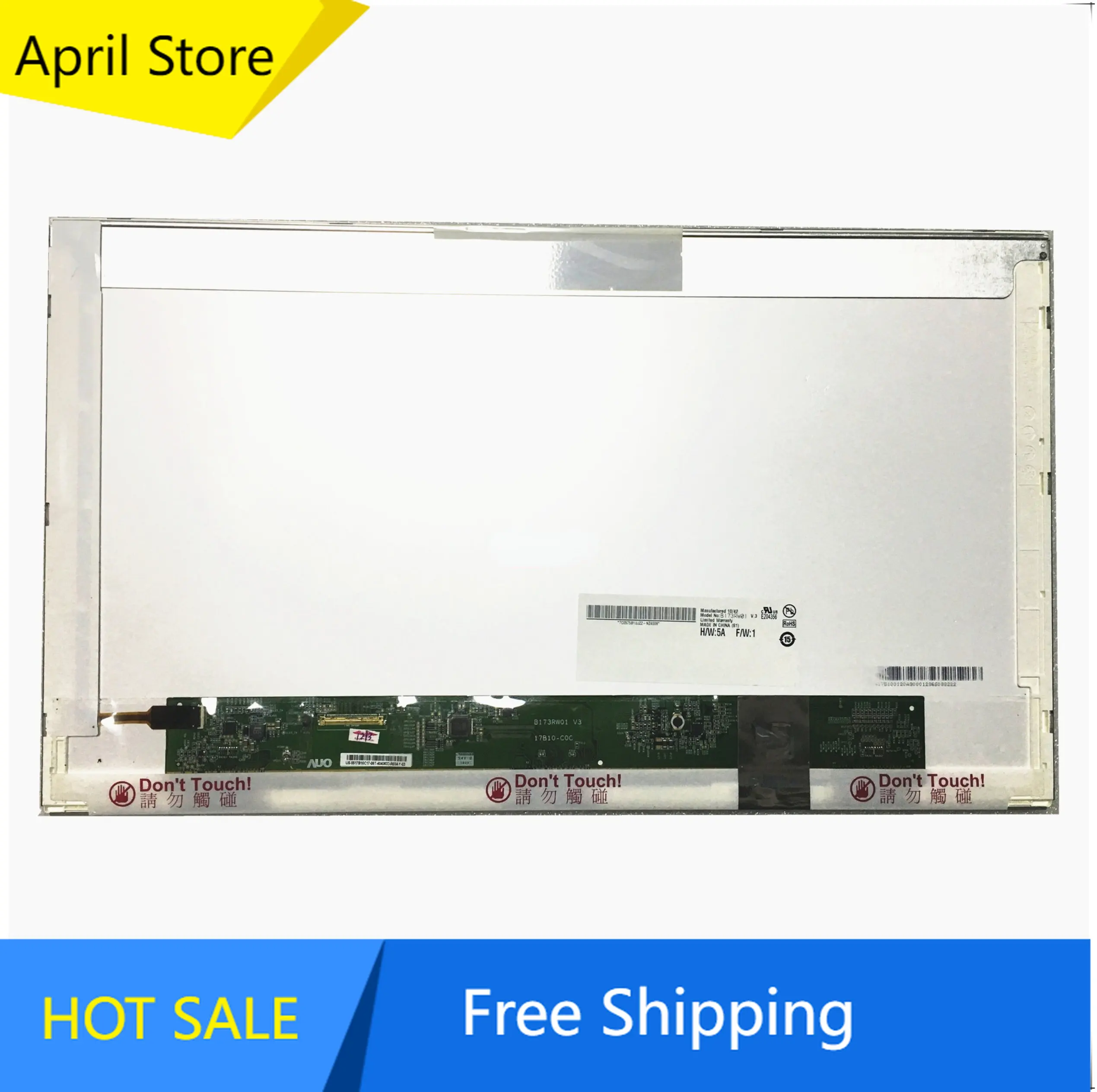  B173RW01 V.3 V3 V.2 V.0 V.4 V.5 LP173WD1 N173O6-L02 LTN173KT01 CLAA173UA01A 1600*900 40 Pins 17.3'' LED Screen