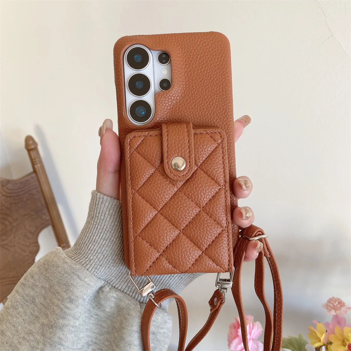 

Crossbody Wallet with Card Holder Phone Case for Samsung Galaxy S26 Ultra S25 S24 S23 S22 S21 Plus A55 A16 A26 A56 Leather Cover
