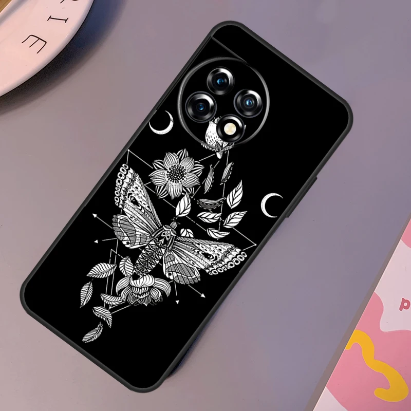 Occult Witchcraft Moon Gothic Witch Case For OnePlus Nord CE 2 Lite 3 2T N30 N20 N10 OnePlus 11 12 10T 12R 10R 8 9 10 Pro Cover
