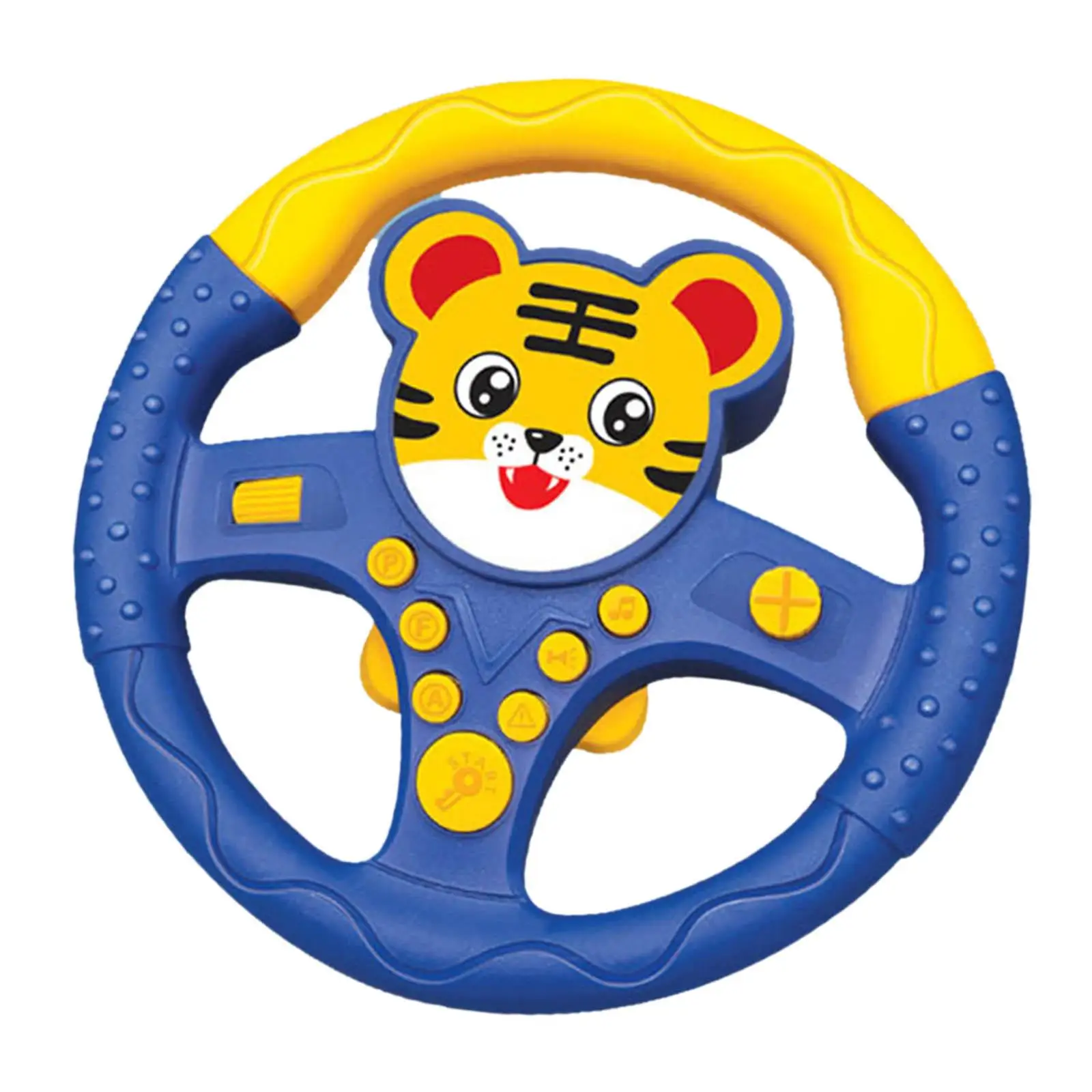 Toddler Steering Wheel Toy Car Seat Pretend Driving Game Early Educational Sensory Learning Activity with Music for Baby Boys