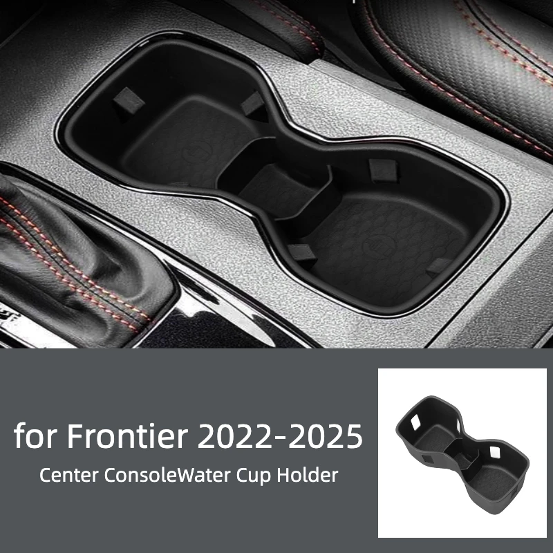 For Nissan Frontier 2022-2025 Cup Holder Shock Absorber - Silicone Anti-Vibration Storage Box