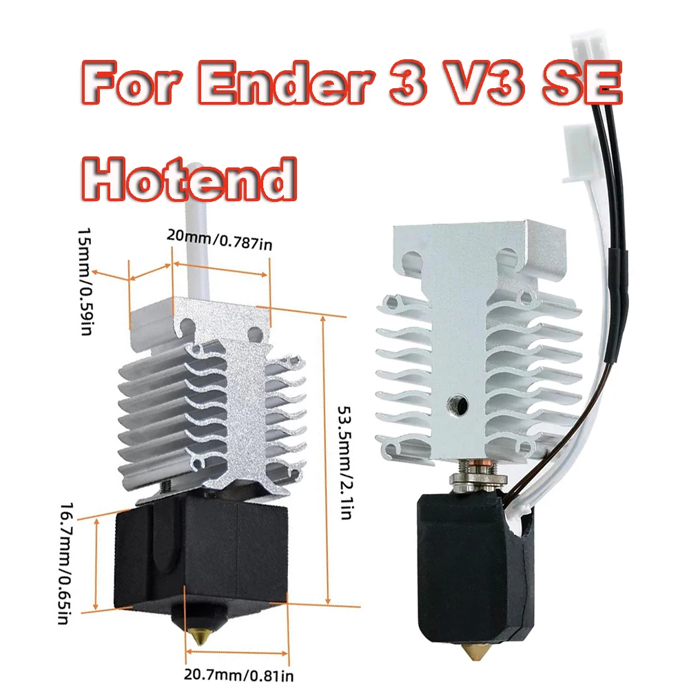 

Модернизированный керамический нагреватель для комплекта хотэнда Ender 3 V3 SE, биметаллический термобарьер для хотэнда Ender-3 V3 SE, детали для 3D-принтера, печатающая головка