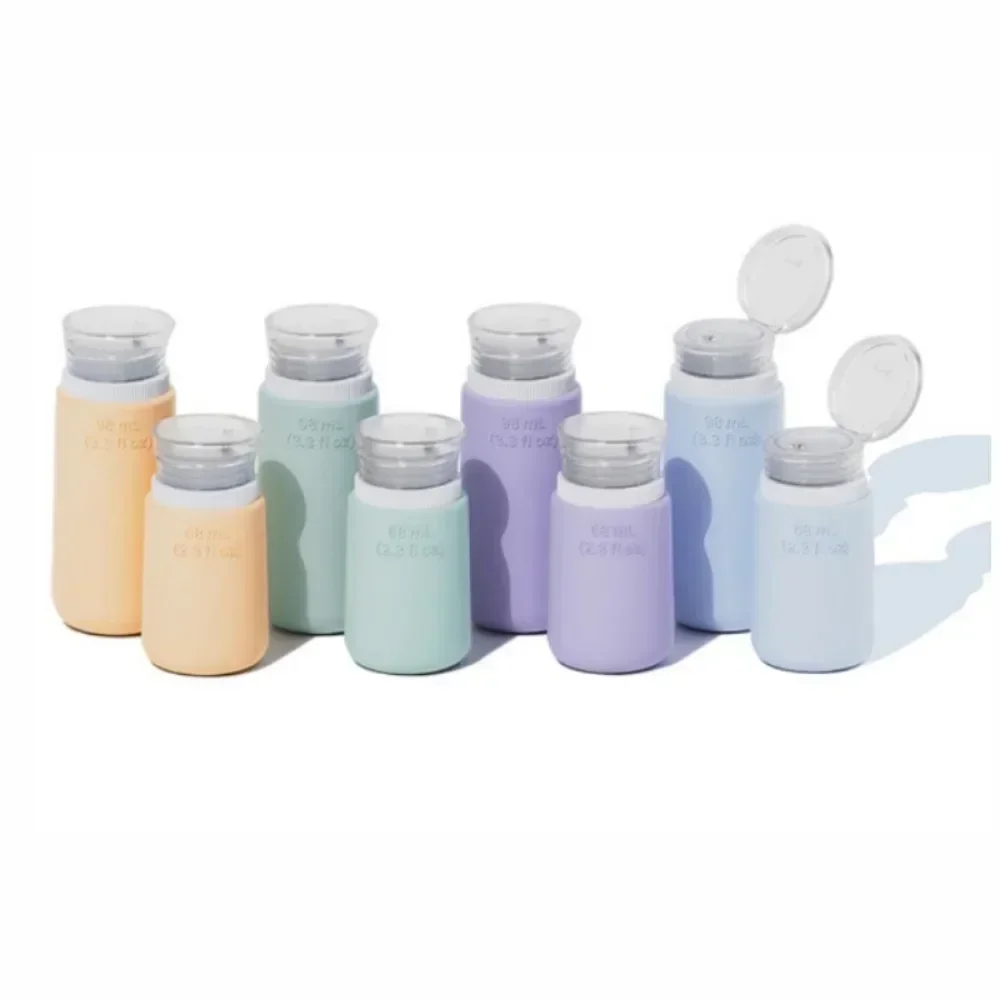 Silicone Travel Bottles Leak Proof Squeezable Refillable Containers Size Cosmetic Tube for Shampoo Lotion Soap Liquids Bottling