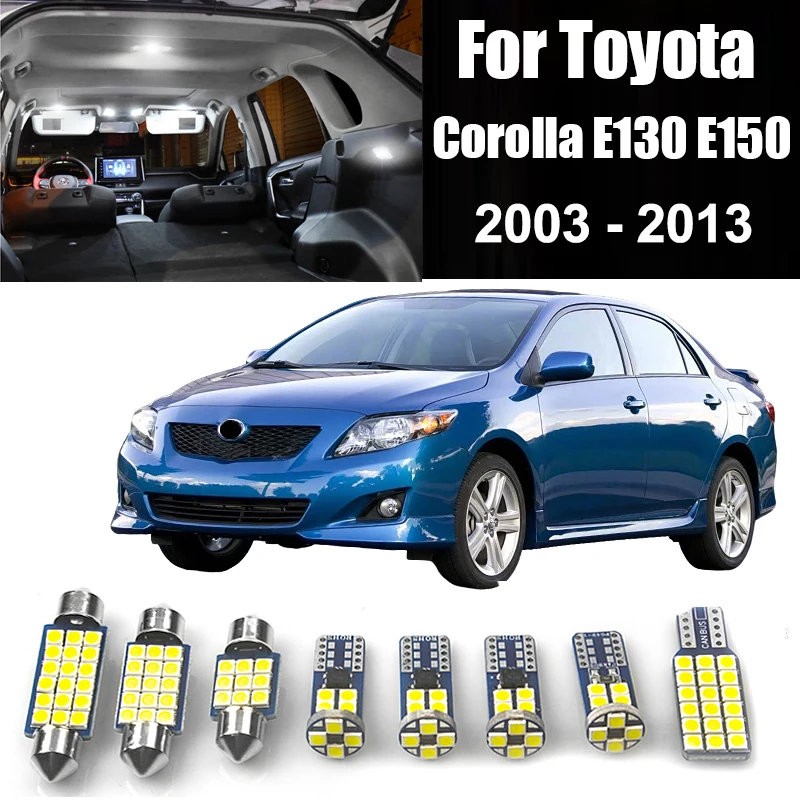 Für Toyota Corolla E130 E150 2003 2004 2005 2006 2007 2008 - 2011 2012 2013 Auto Led-lampen Innen Lampe stamm Licht Zubehör