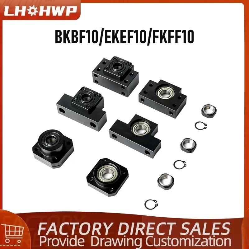 

Ball Screw Support Bearing Seat Fixed Base BKBF10 FKFF10 EKEF10 BK10 BF10 EK10 EF10 FK10 FF10 C7/C5 Screw Shaft Bearing Housing