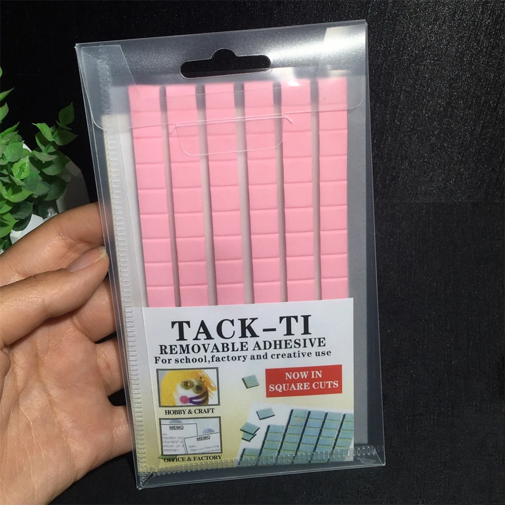 96 pièces/ensemble réutilisable affiche mastic ongles colle argile Super-collant ongles conseils support boue blanc/rose/vert adhésif manucure outil d'affichage