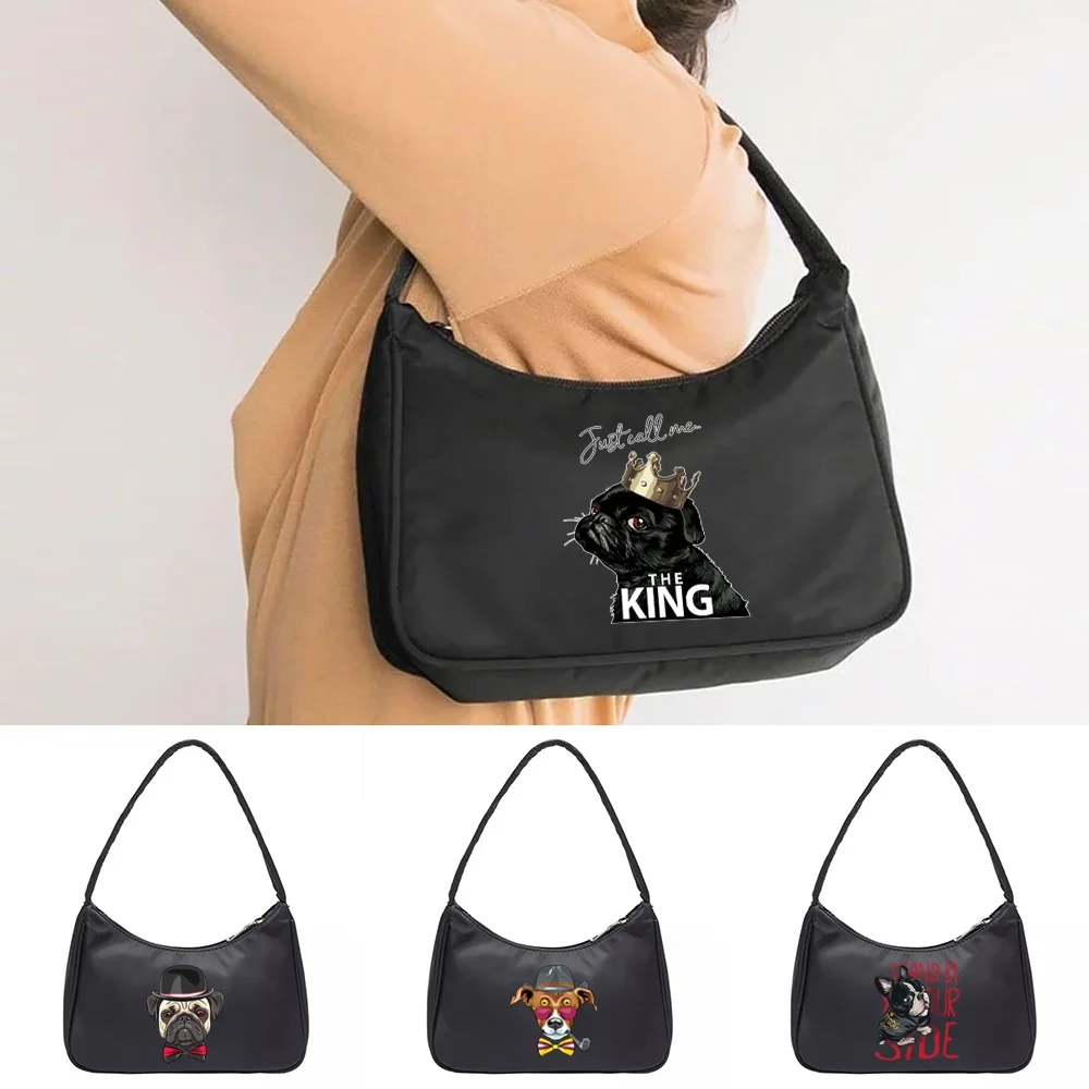 

Underarm Bags Casual Style Single Shoulder Bag Large Capacity Coin Purse Large Capacity Dog Print Cosmetic Organizer Handbags