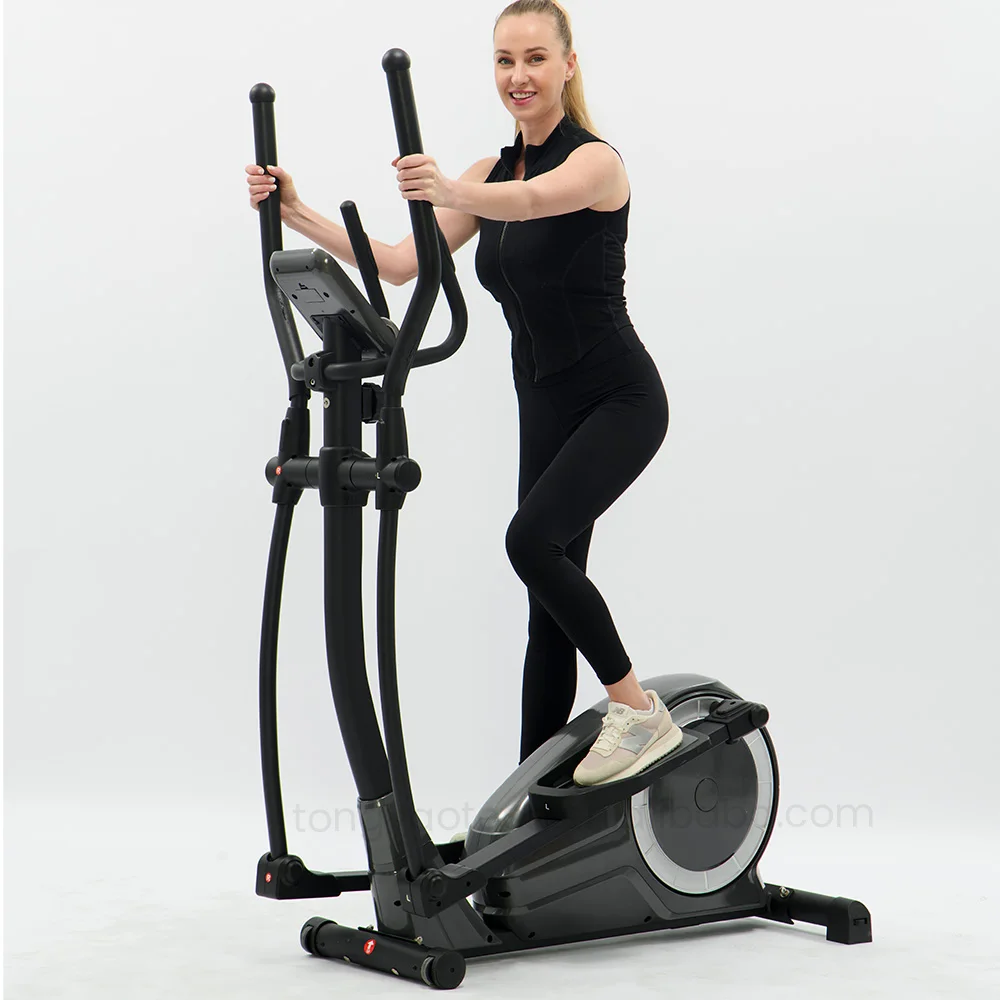 Hochwertiger Heim-Fitness-Cross-Trainer aus Stahlmaterial, elliptisches Fahrrad-Trainingsgerät