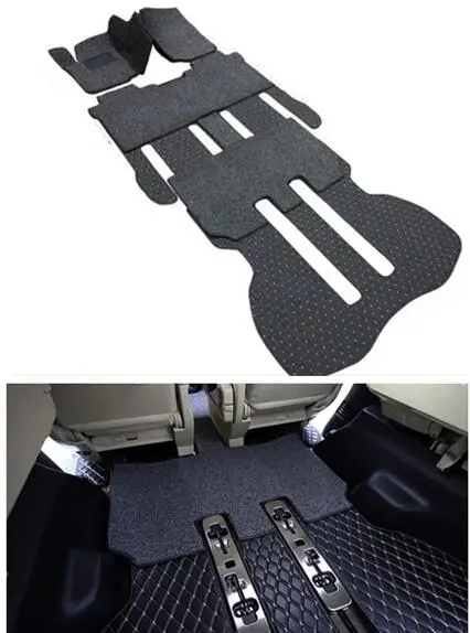 

Полный комплект автомобильных ковриков на заказ для Toyota Alphard 7 мест 2025 двухслойные ковры Высококачественные коврики для Alphard 2024