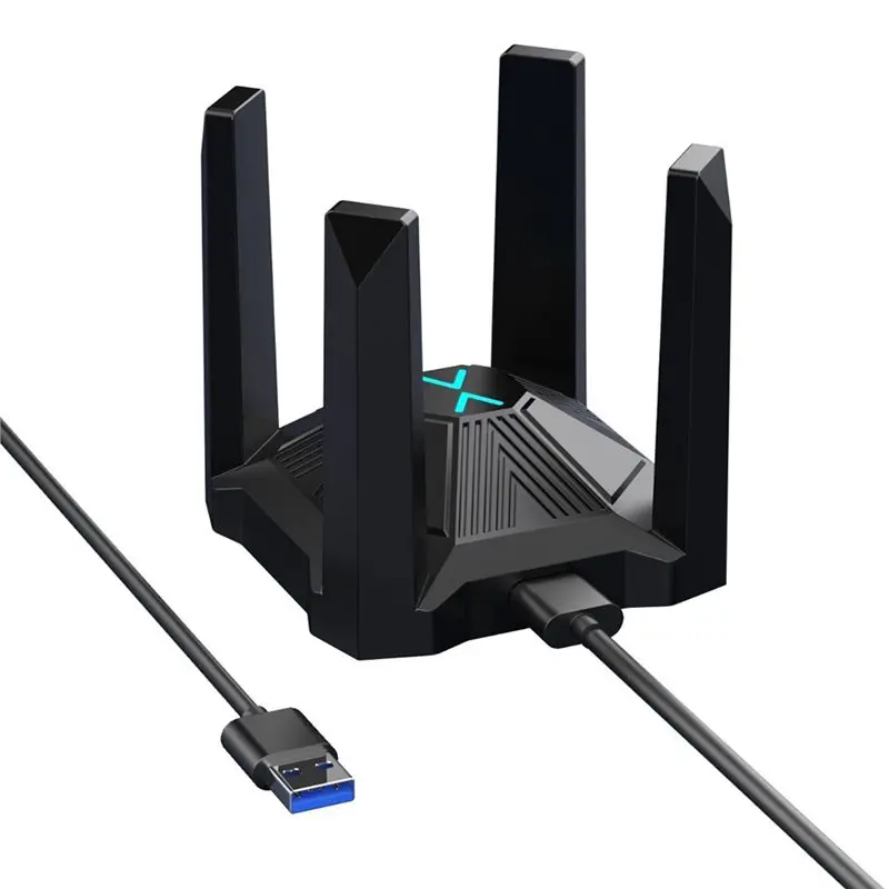 

Stylish-Wifi 6 Wireless Network Card AX1800M Wireless Network Card Wifi Network Card Receiver USB 3.0 Driver-Free For Win8/10/11