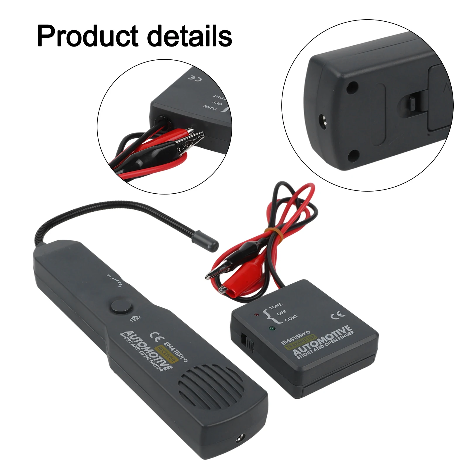 

Car Short Circuit Detector Cable Finder Tone Generator Probe Tracer Anti-Interference Multi-Function Finder Car Repair Tool