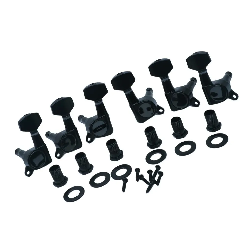Metal Guitar String Tuning Pegs Totally Closed 3L3R Configuration Classical Guitar Tuners Keys Machine Head Knob Locking Tuners