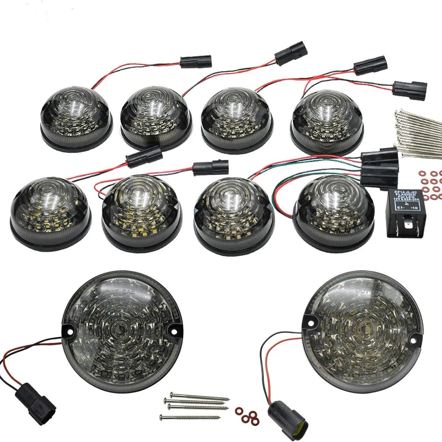 Suitable for Land Rover Defender 1990-2016 brake lights 90/110 turn signal LED lights