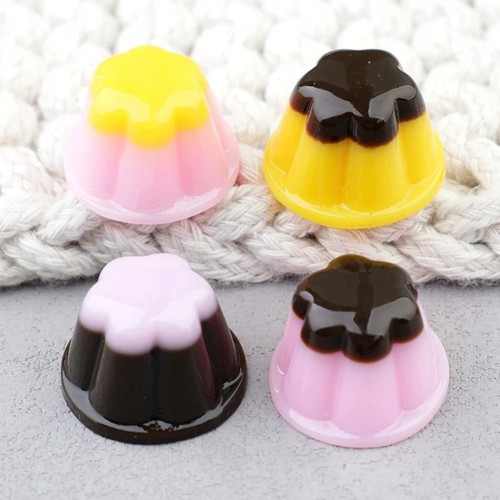 10PCS 15x23mm Jelly Series Miniature Flat Back Resin Cabochons For Hairpin Scrapbooking DIY Home Decor Craft Accessories