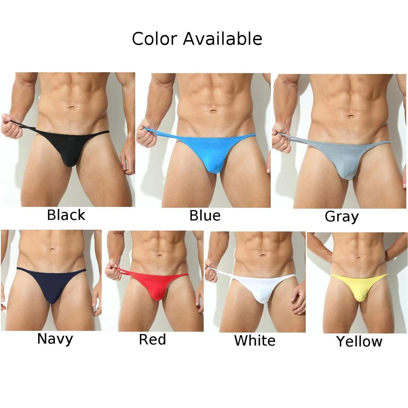 Mens Sexy Underwear Bulge Pouch G-String Panties Thong Invisible T-Back Underpants Cock Big Pouch Gay Men Briefs Porn Lingerie