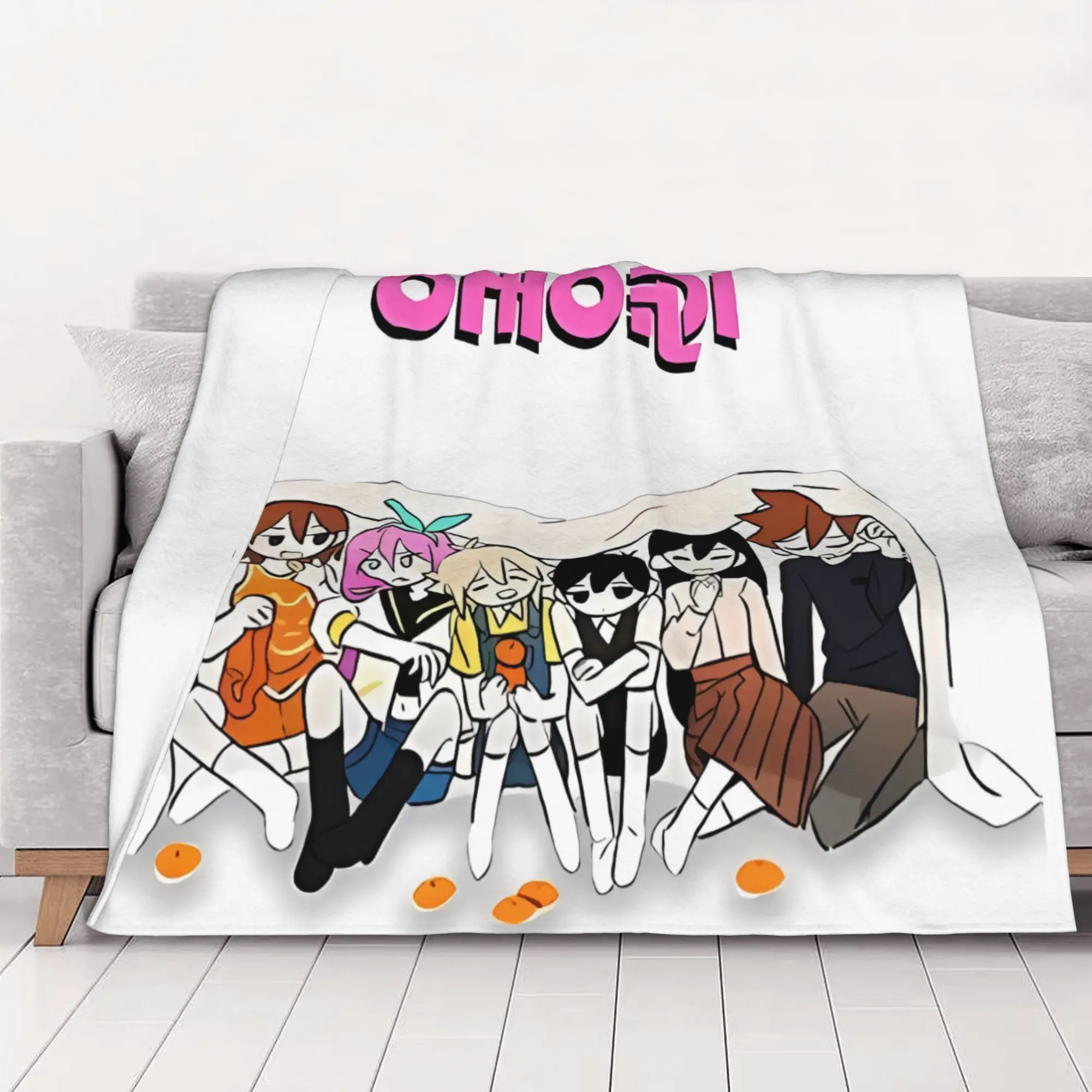 1PC Classic Omori home room decorations Winter Blankets for Adults Bedding Home Interior Sofa Knee