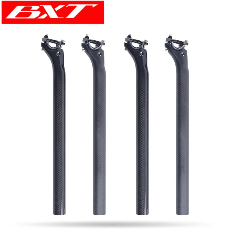 BXT full carbon bicycle seatpost MTB road mountain bike carbon seat post seat tube 27.2/31.6*350/400 mm bicycle parts